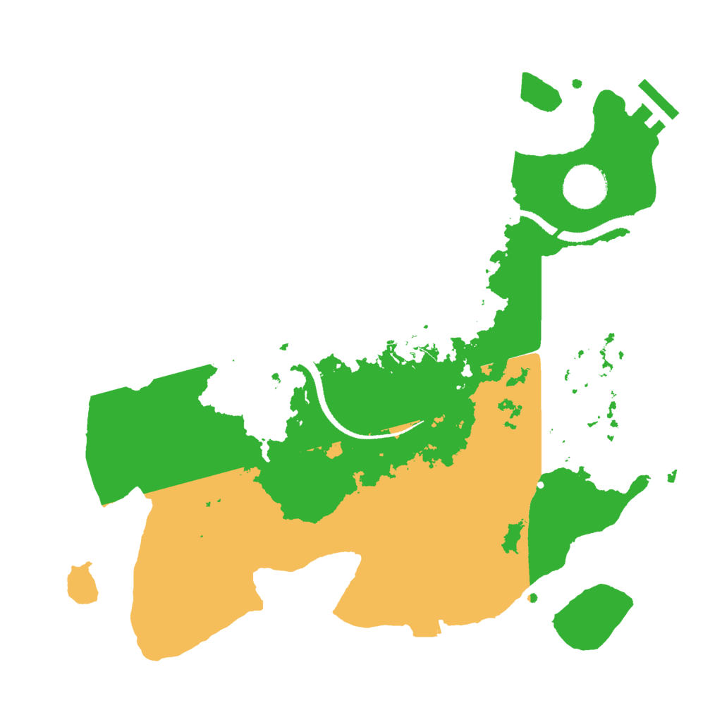 Biome Rust Map: Procedural Map, Size: 3000, Seed: 71431
