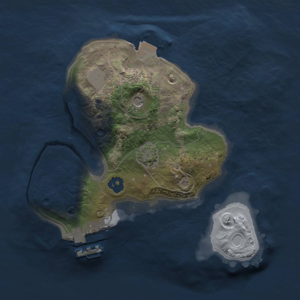 Rust Map: Procedural Map, Size: 1900, Seed: 940043185, 4 Monuments