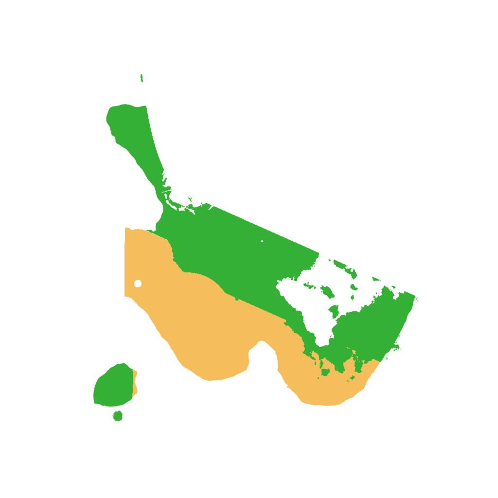 Biome Rust Map: Procedural Map, Size: 2000, Seed: 2412457
