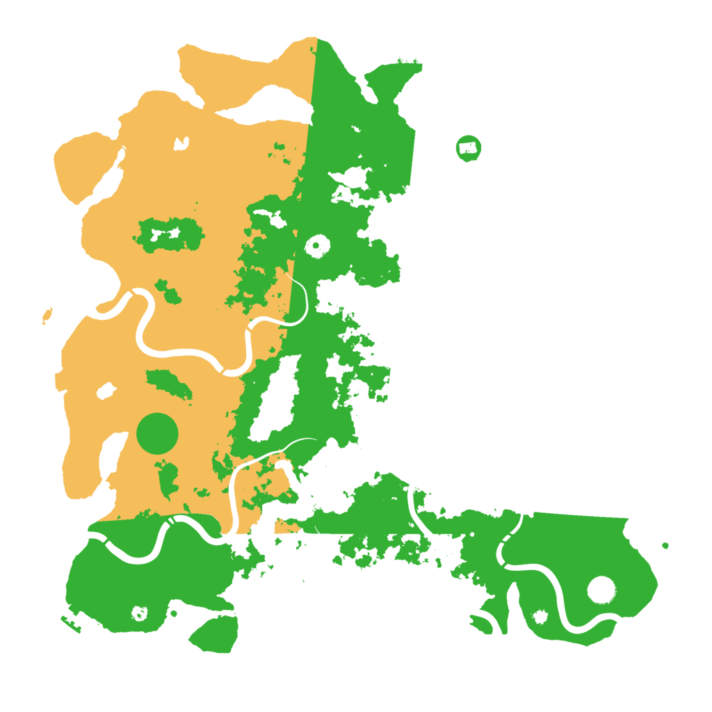 Biome Rust Map: Procedural Map, Size: 4500, Seed: 256940637