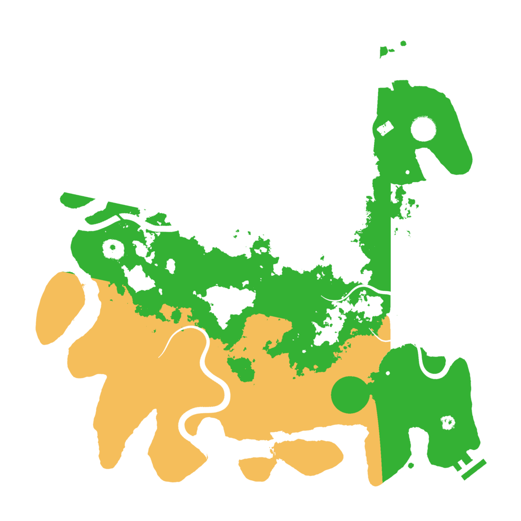 Biome Rust Map: Procedural Map, Size: 3700, Seed: 962747