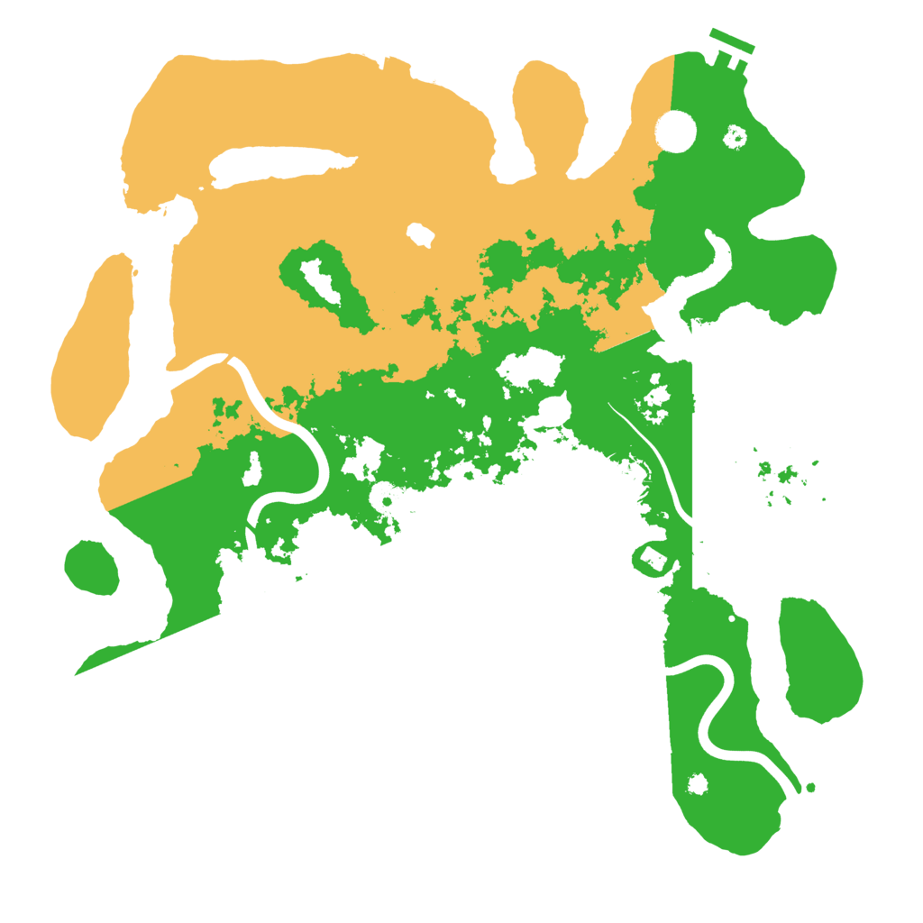 Biome Rust Map: Procedural Map, Size: 4000, Seed: 1929328866