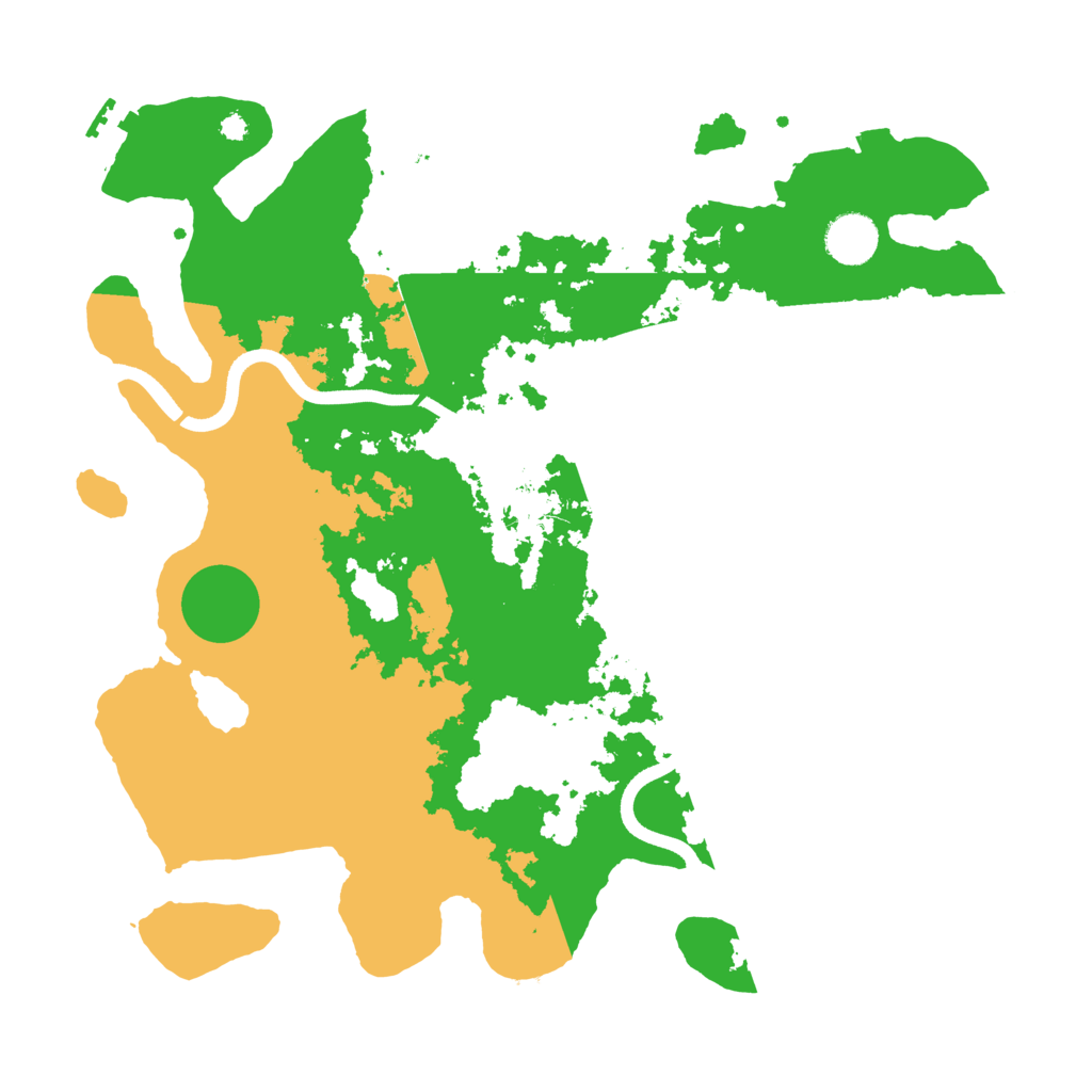 Biome Rust Map: Procedural Map, Size: 3700, Seed: 453746221