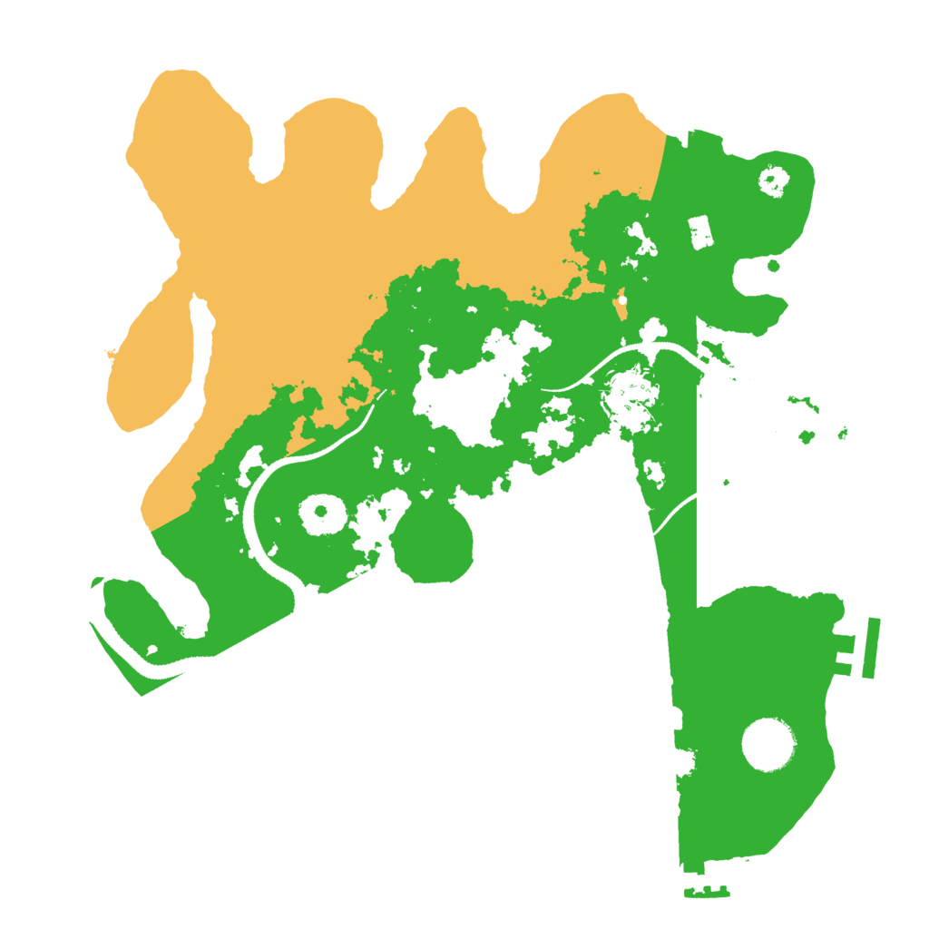 Biome Rust Map: Procedural Map, Size: 3100, Seed: 540367252