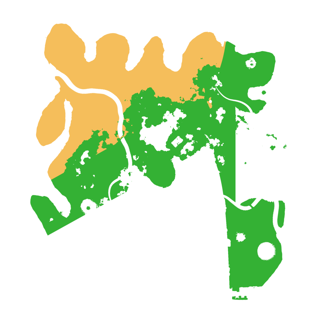 Biome Rust Map: Procedural Map, Size: 3100, Seed: 540367252