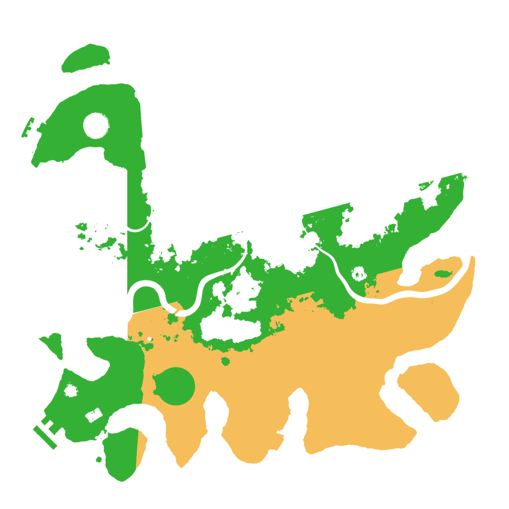 Biome Rust Map: Procedural Map, Size: 3520, Seed: 257574