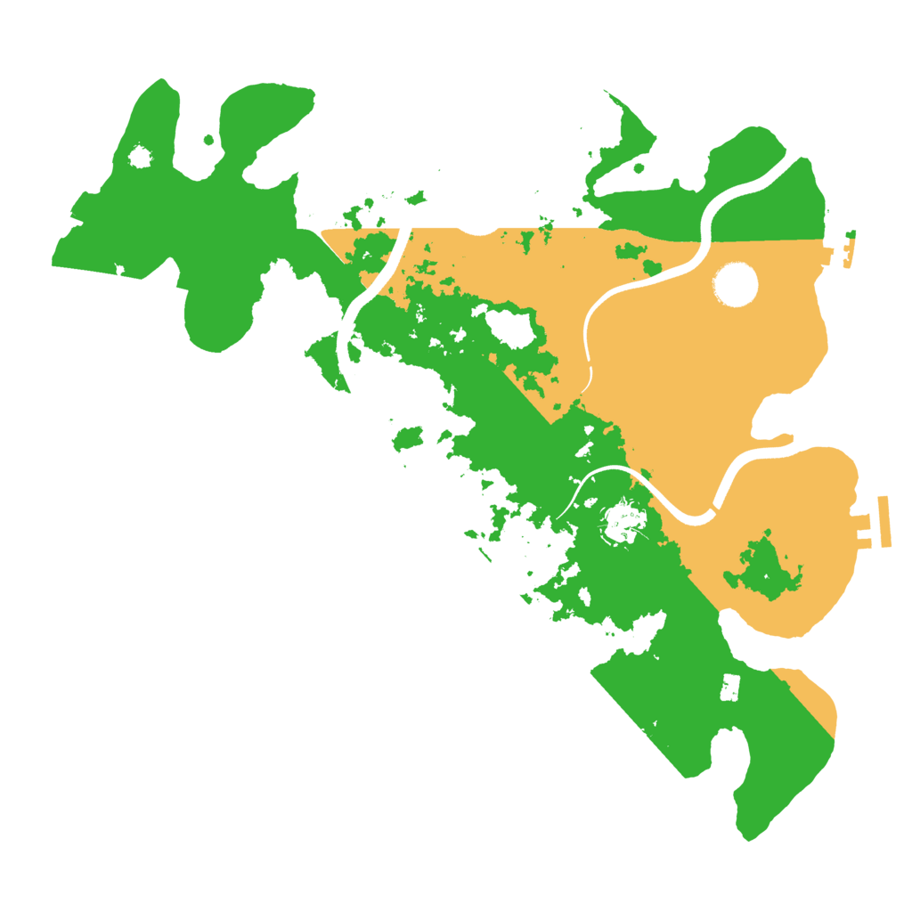 Biome Rust Map: Procedural Map, Size: 3600, Seed: 871488168