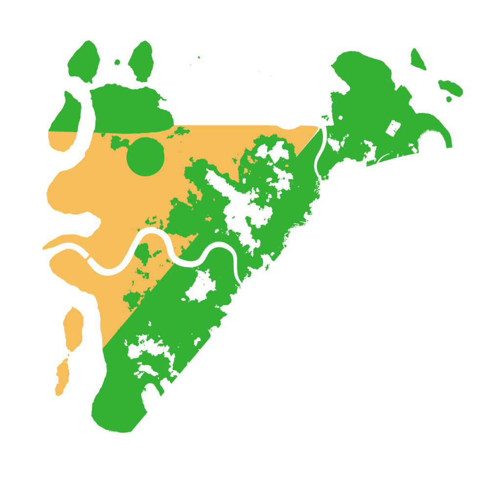 Biome Rust Map: Procedural Map, Size: 3500, Seed: 692722910