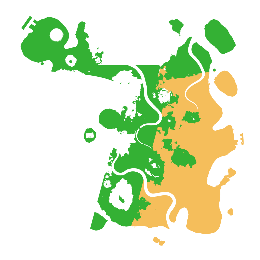 Biome Rust Map: Procedural Map, Size: 3500, Seed: 399850453