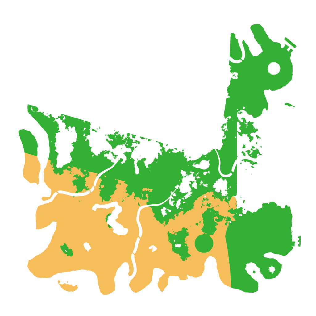 Biome Rust Map: Procedural Map, Size: 4500, Seed: 296547