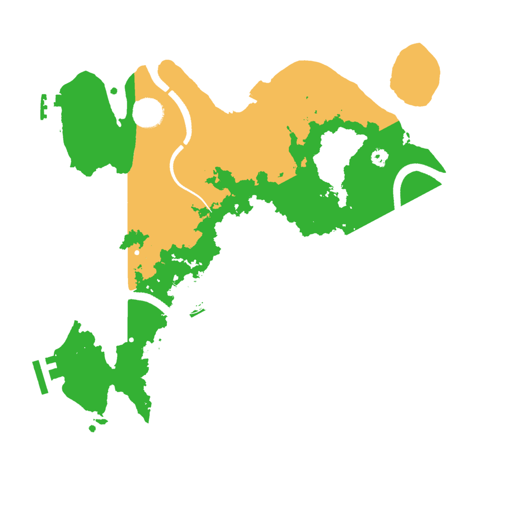 Biome Rust Map: Procedural Map, Size: 3000, Seed: 43235686