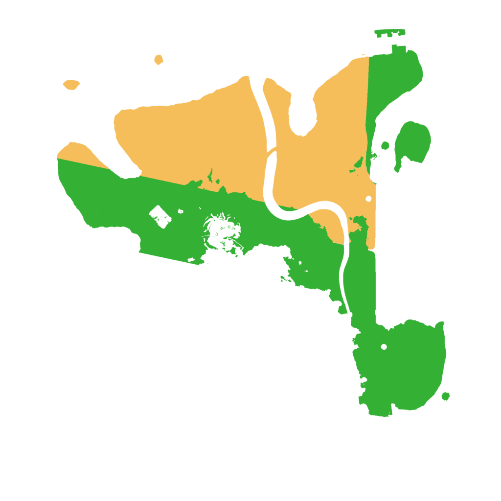 Biome Rust Map: Procedural Map, Size: 2500, Seed: 1048052374