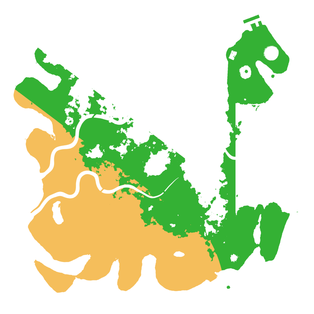 Biome Rust Map: Procedural Map, Size: 3800, Seed: 986513