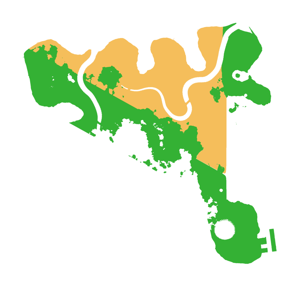 Biome Rust Map: Procedural Map, Size: 2690, Seed: 35000