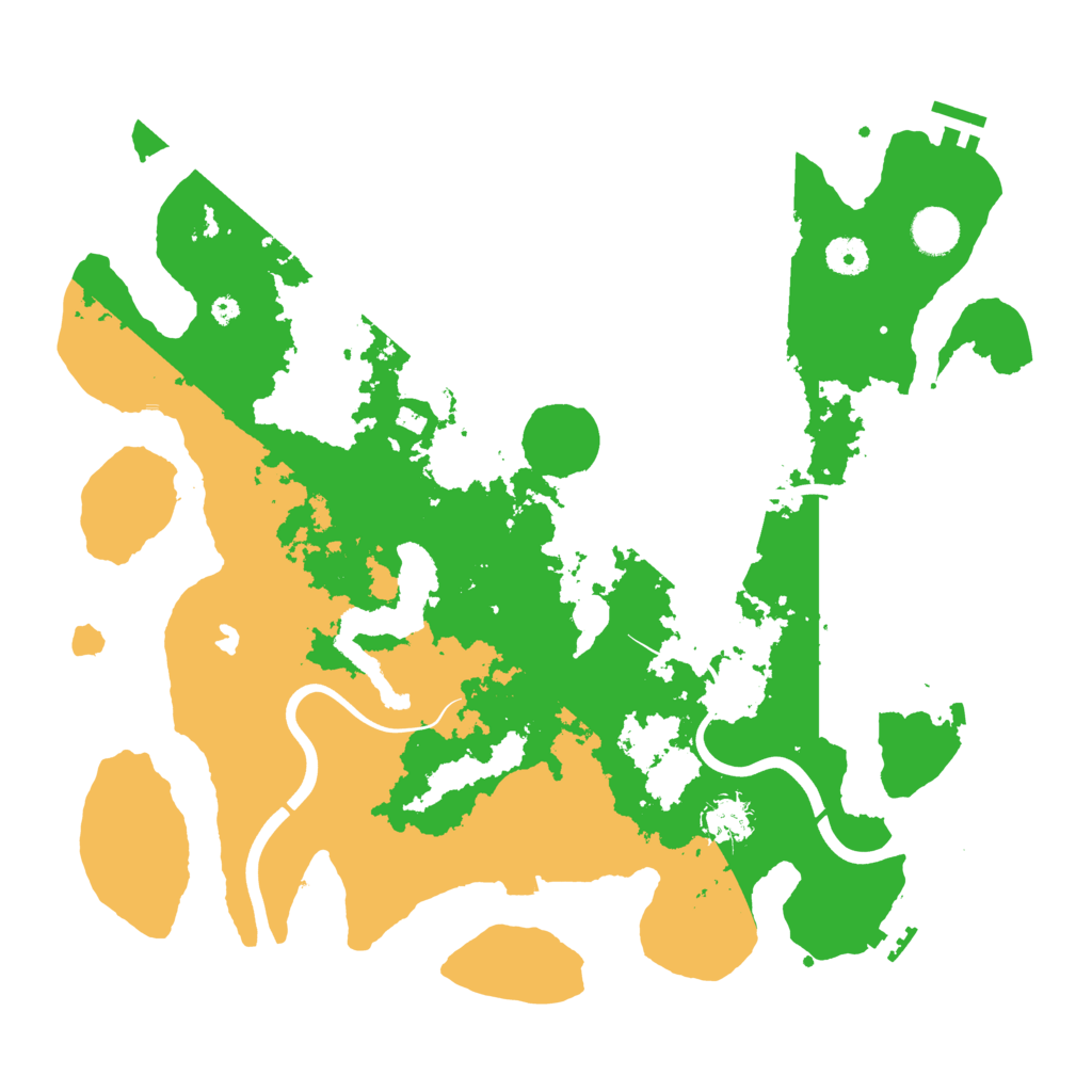 Biome Rust Map: Procedural Map, Size: 4000, Seed: 445687