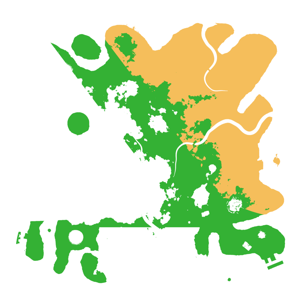 Biome Rust Map: Procedural Map, Size: 3700, Seed: 89295312