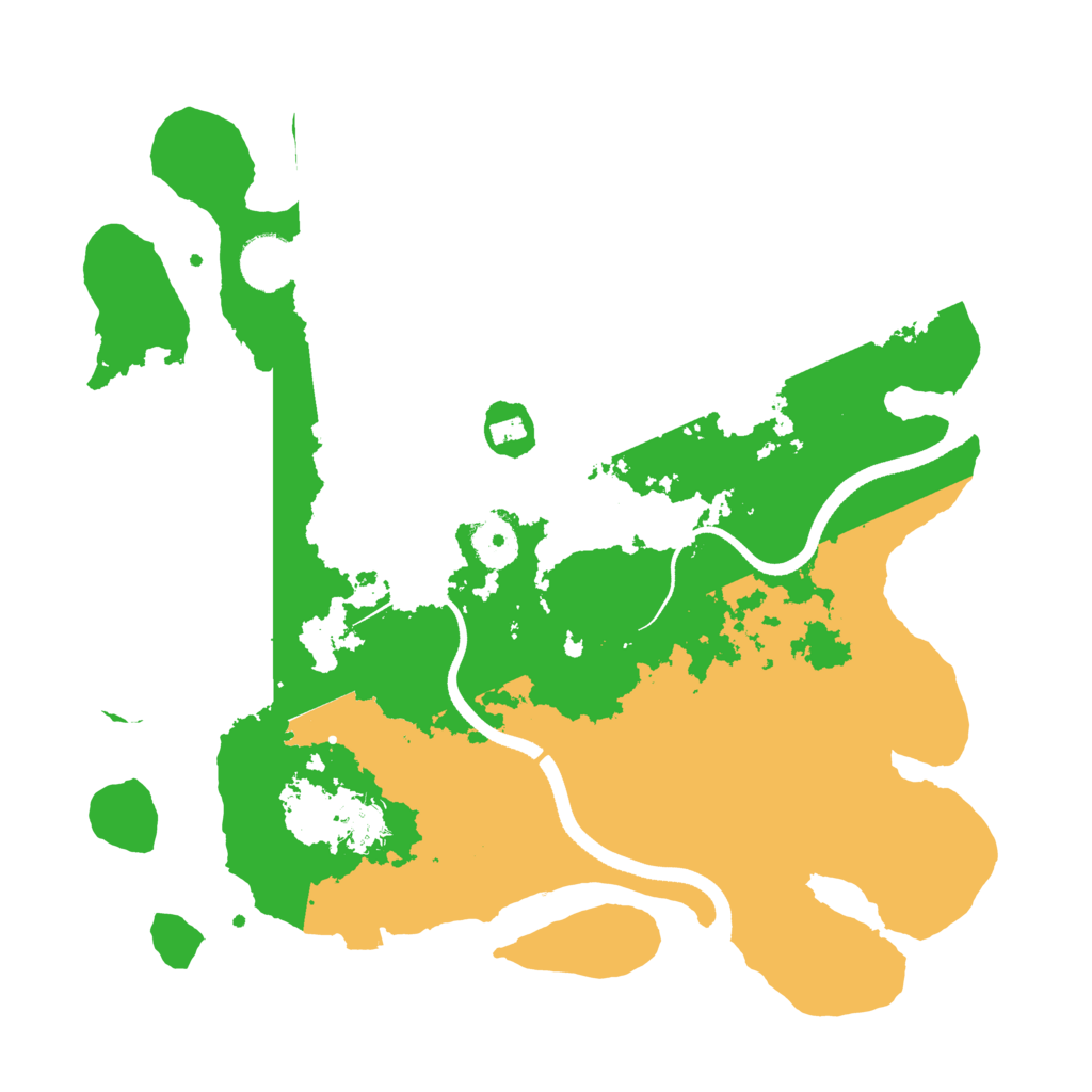 Biome Rust Map: Procedural Map, Size: 3500, Seed: 412635