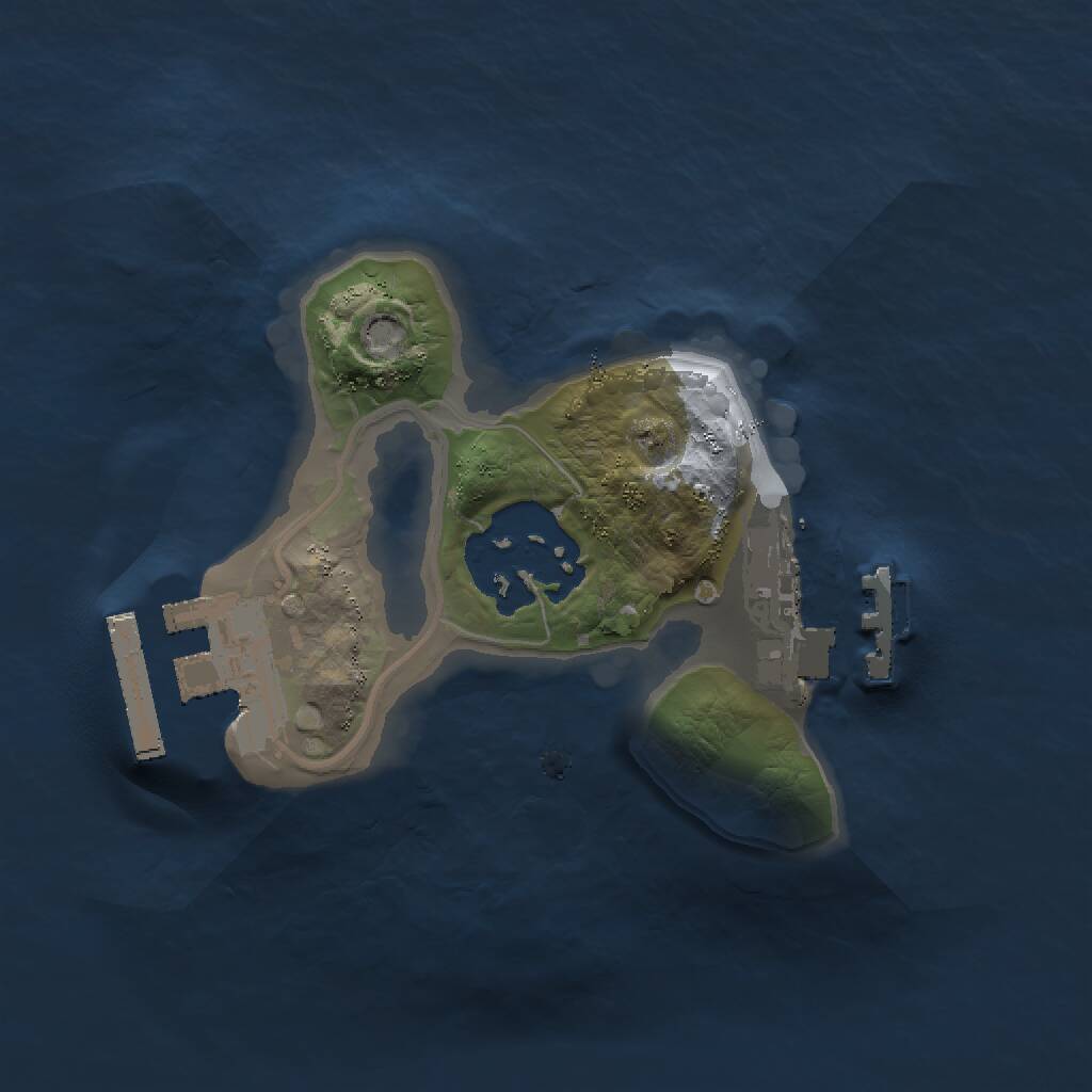 Rust Map: Procedural Map, Size: 1500, Seed: 290314, 4 Monuments