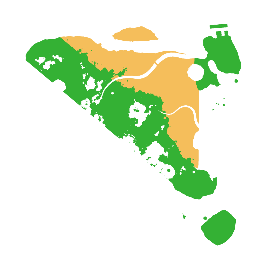 Biome Rust Map: Procedural Map, Size: 3000, Seed: 3312