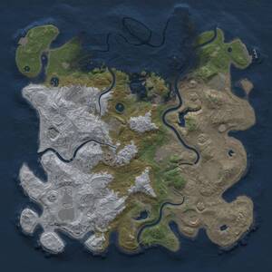 Thumbnail Rust Map: Procedural Map, Size: 4550, Seed: 13241972, 17 Monuments
