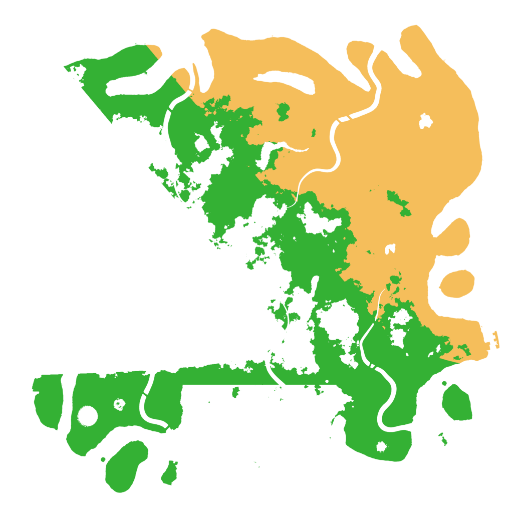Biome Rust Map: Procedural Map, Size: 4500, Seed: 1518158184