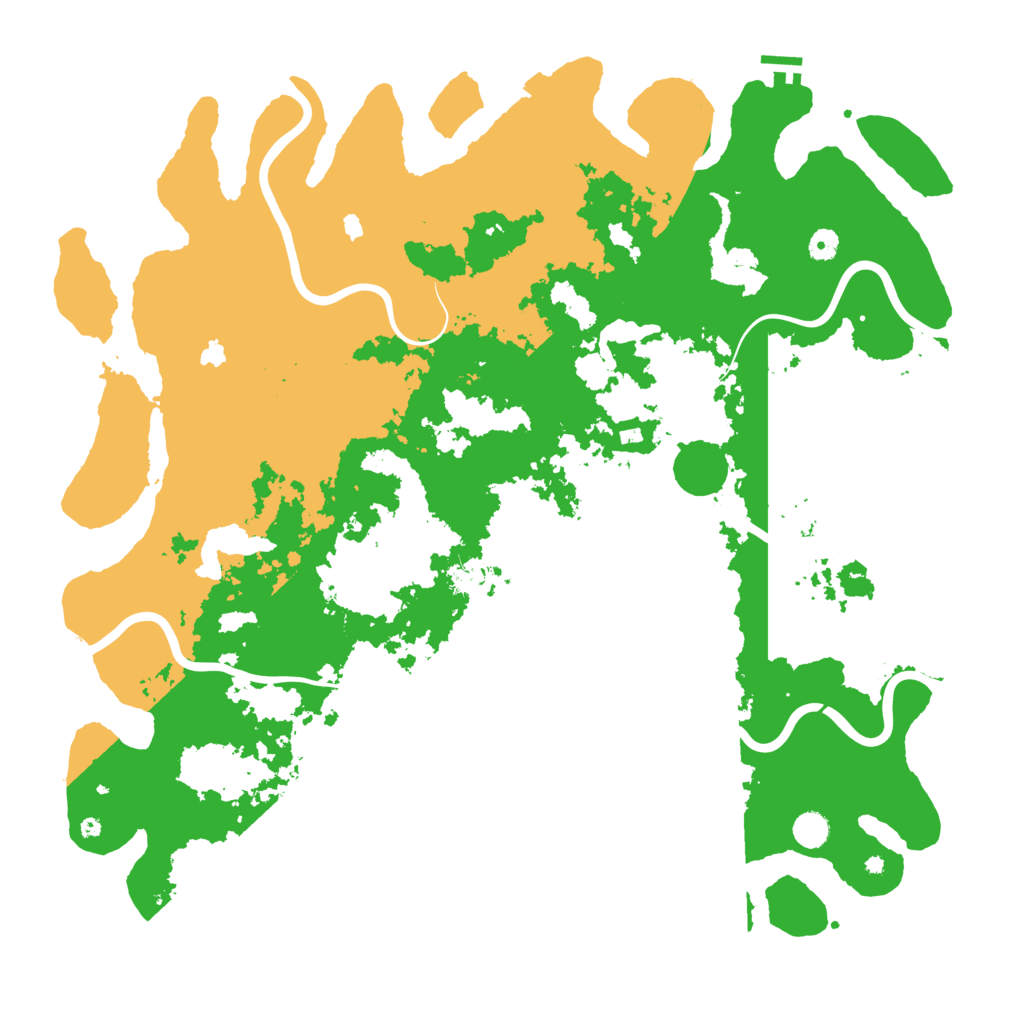 Biome Rust Map: Procedural Map, Size: 5000, Seed: 88154575