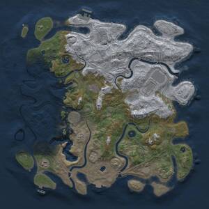 Thumbnail Rust Map: Procedural Map, Size: 4250, Seed: 1963775947, 15 Monuments