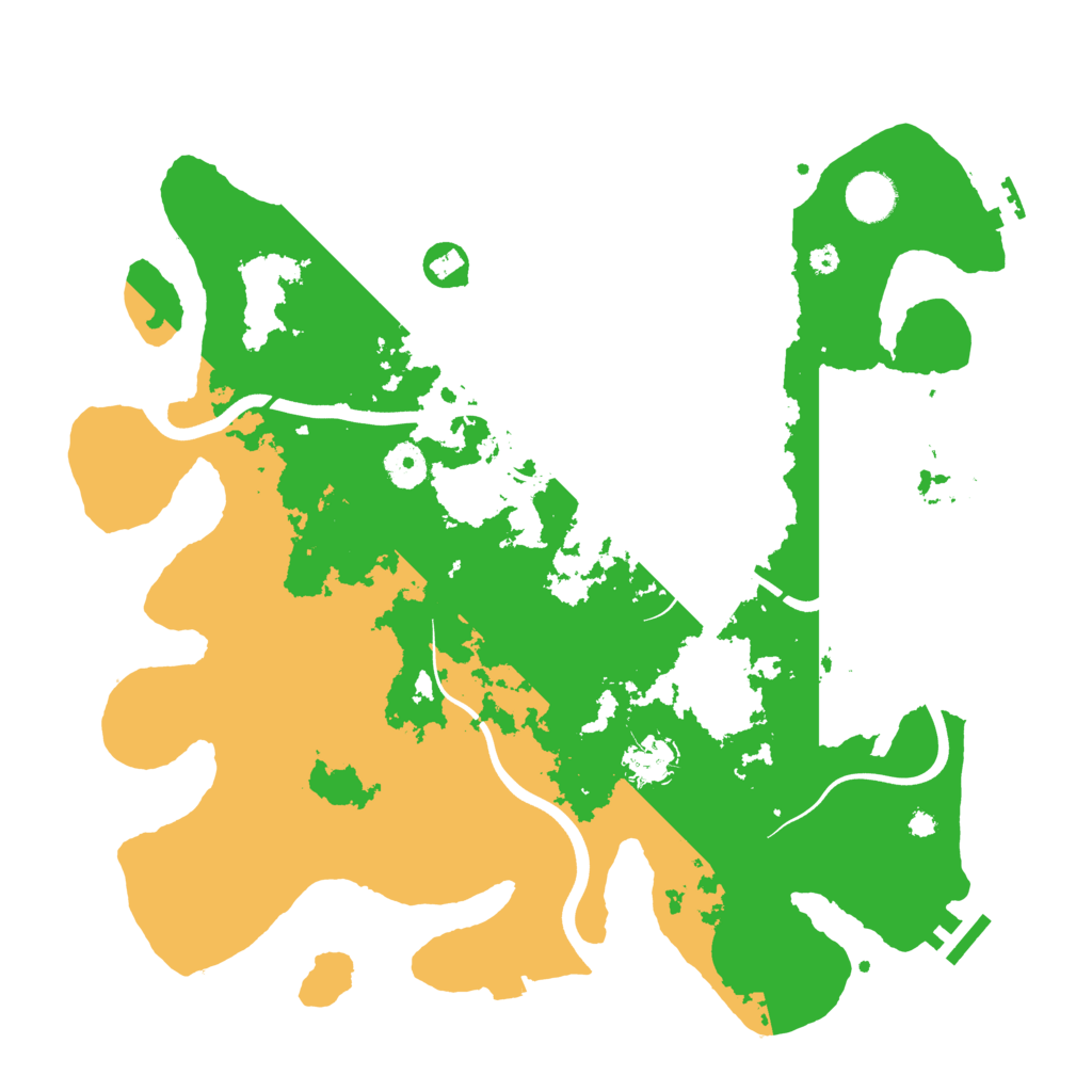 Biome Rust Map: Procedural Map, Size: 3800, Seed: 192606811