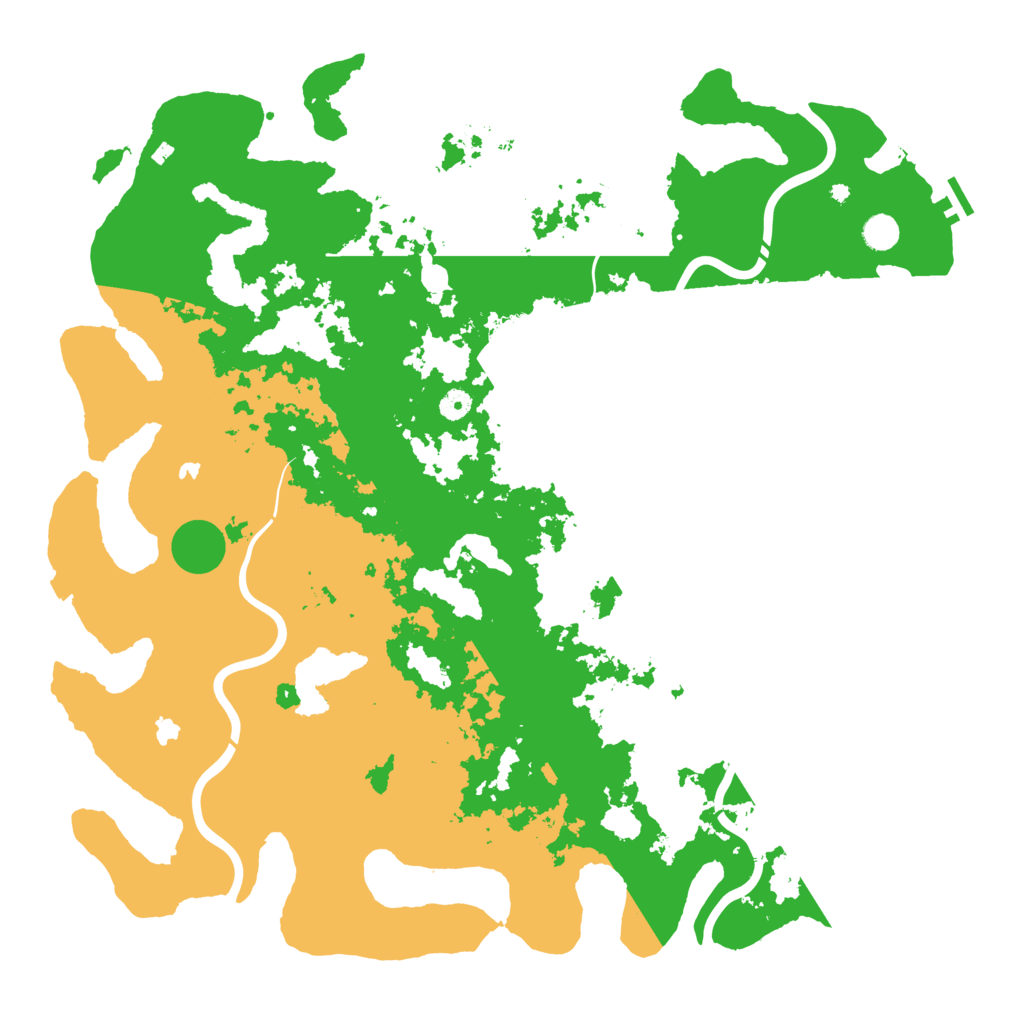 Biome Rust Map: Procedural Map, Size: 5000, Seed: 1666804934
