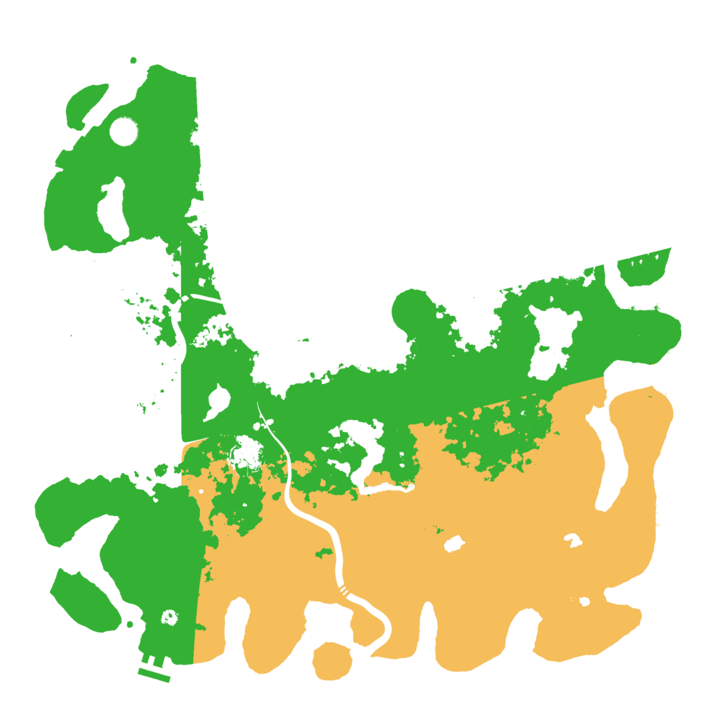 Biome Rust Map: Procedural Map, Size: 4500, Seed: 962447518