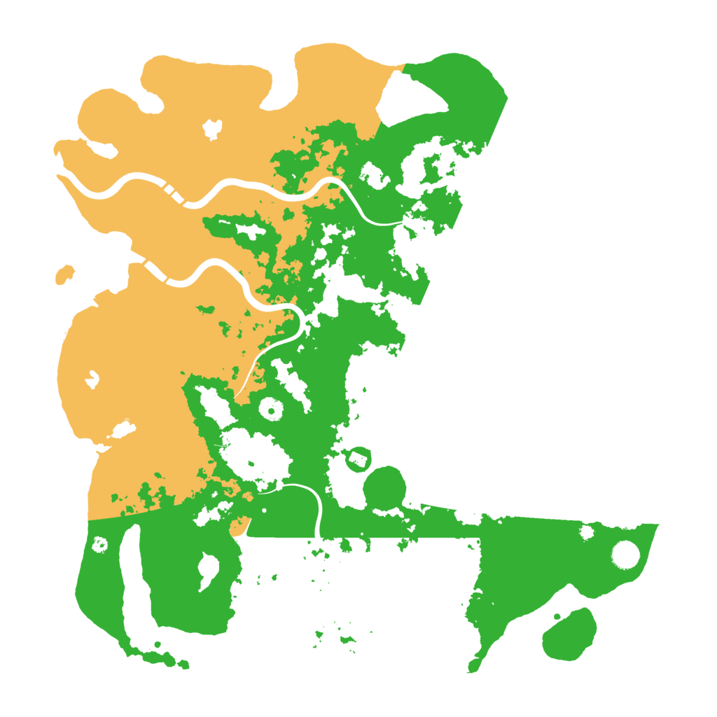 Biome Rust Map: Procedural Map, Size: 4500, Seed: 443344356