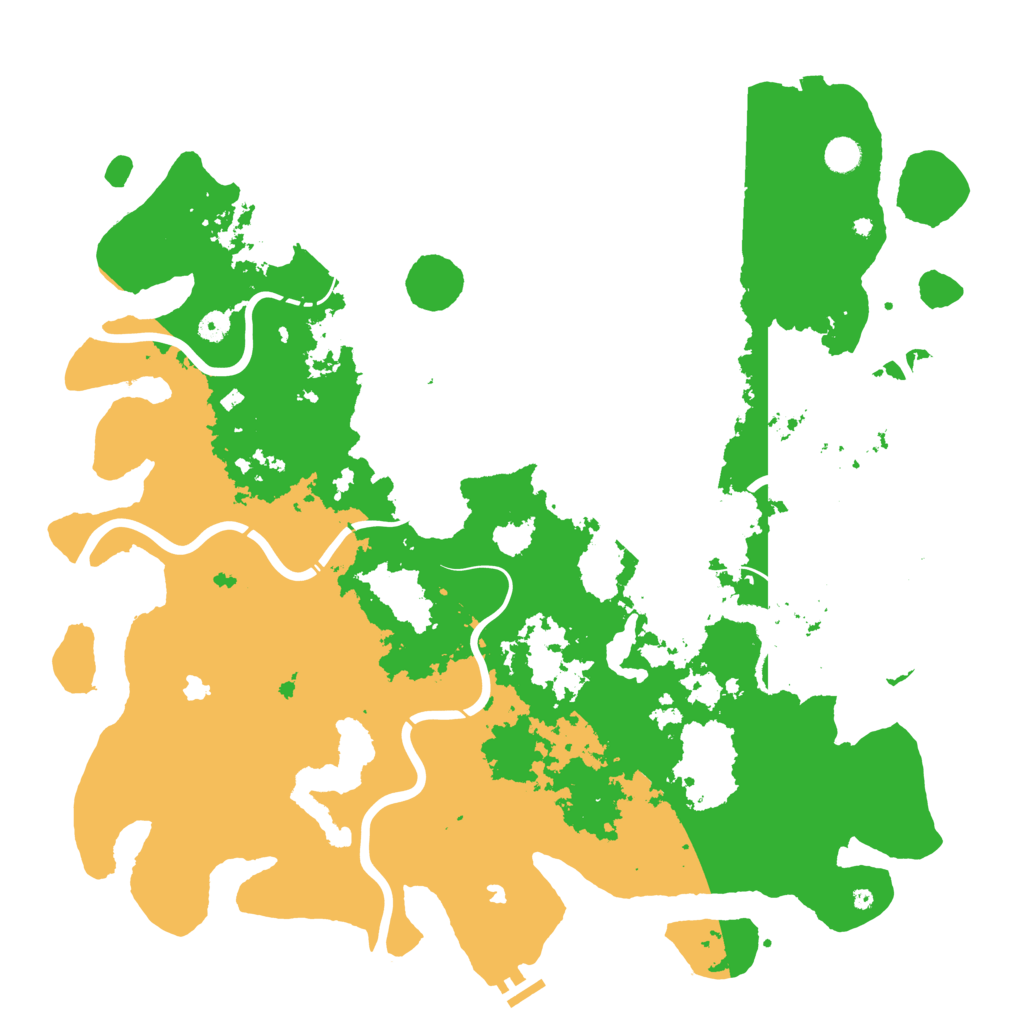 Biome Rust Map: Procedural Map, Size: 5000, Seed: 1135959309
