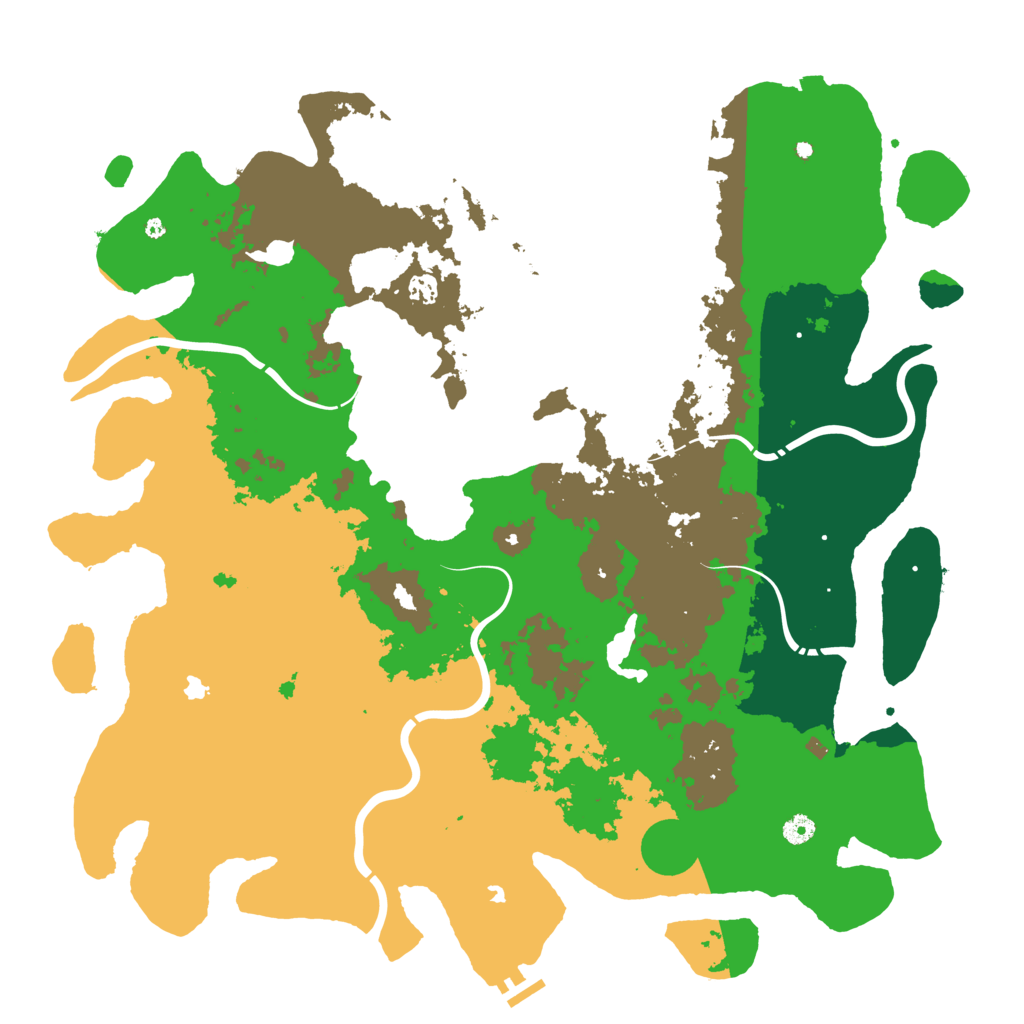 Biome Rust Map: Procedural Map, Size: 5000, Seed: 1135959309