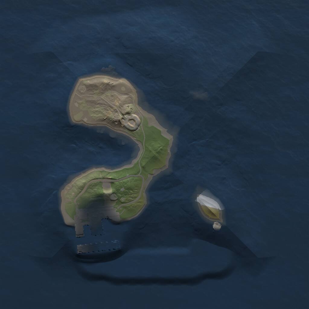 Rust Map: Procedural Map, Size: 1500, Seed: 23452435, 2 Monuments