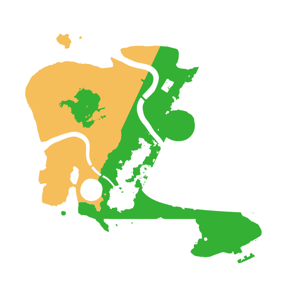 Biome Rust Map: Procedural Map, Size: 2500, Seed: 481965