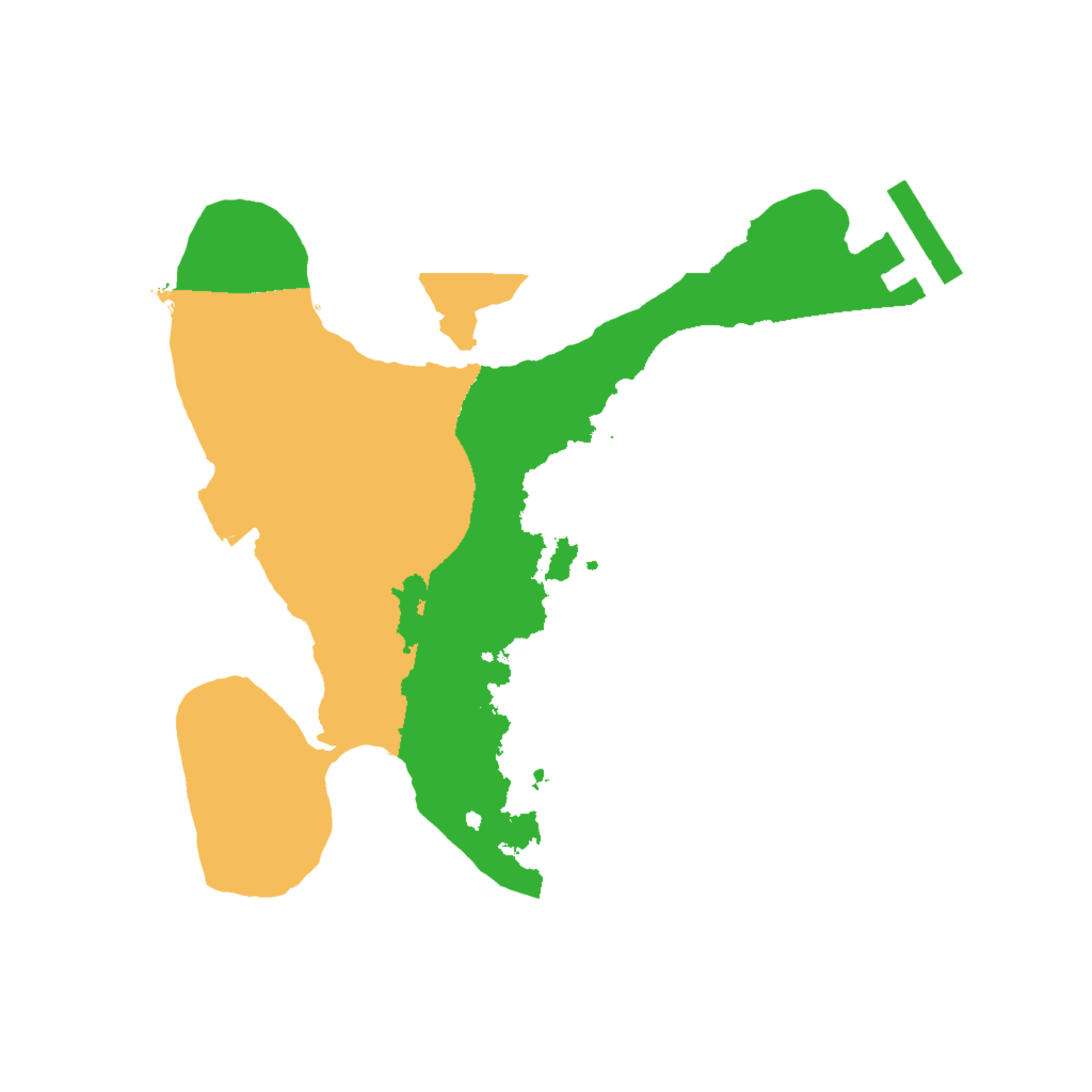 Biome Rust Map: Procedural Map, Size: 2000, Seed: 818735411