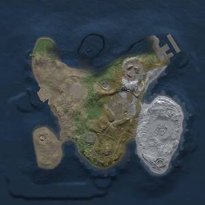 Thumbnail Rust Map: Procedural Map, Size: 2000, Seed: 818735411, 7 Monuments