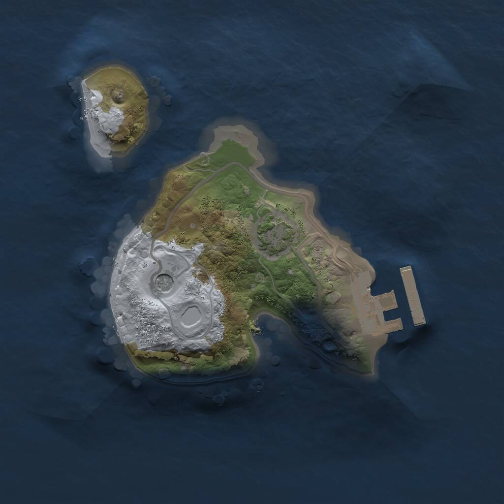 Rust Map: Procedural Map, Size: 1700, Seed: 865101649, 4 Monuments