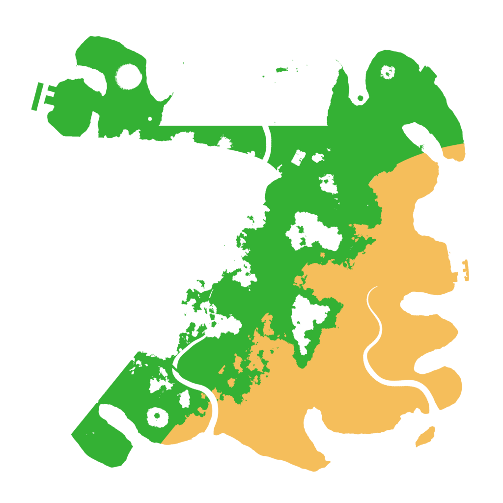 Biome Rust Map: Procedural Map, Size: 3600, Seed: 603743