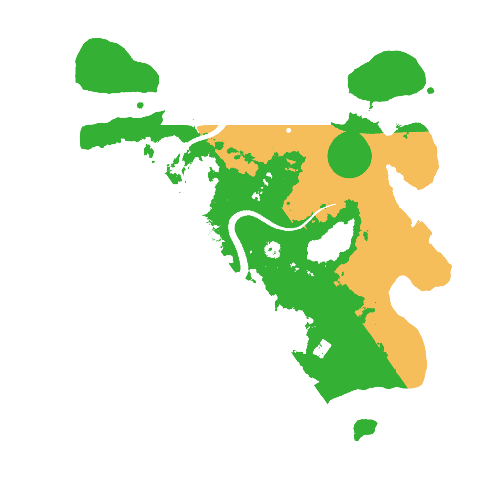 Biome Rust Map: Procedural Map, Size: 3000, Seed: 26515