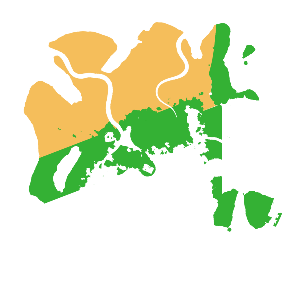 Biome Rust Map: Procedural Map, Size: 3000, Seed: 10312020