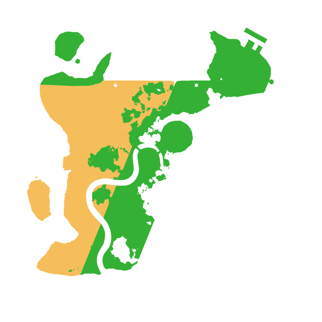 Biome Rust Map: Procedural Map, Size: 2700, Seed: 100864907