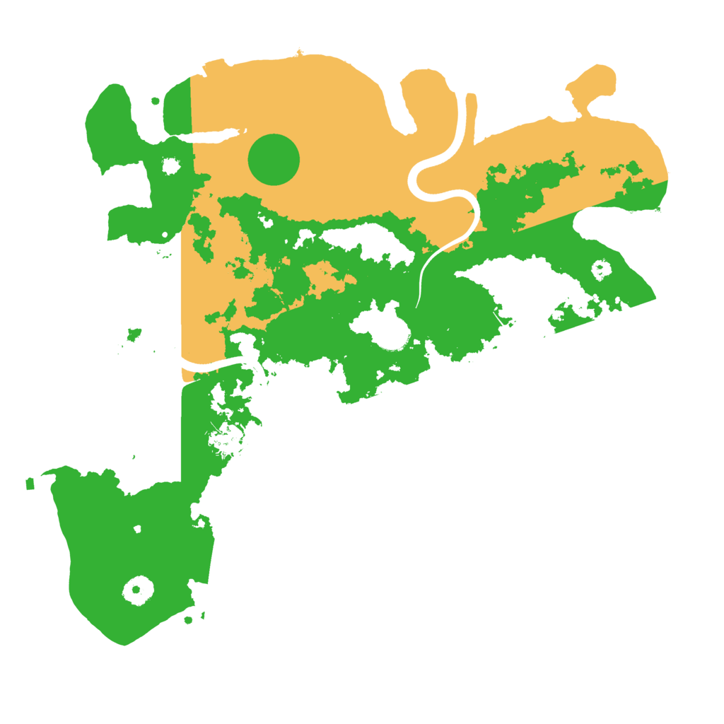 Biome Rust Map: Procedural Map, Size: 3700, Seed: 582227975