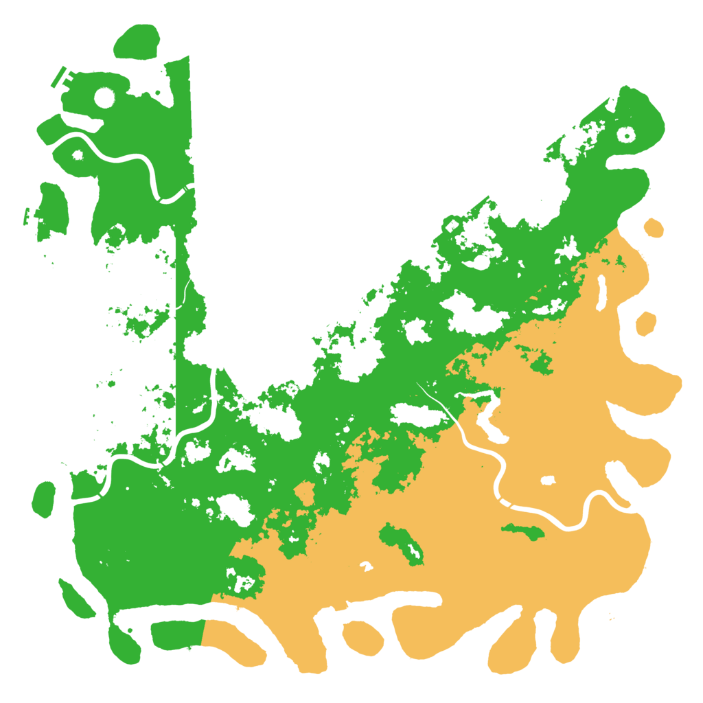 Biome Rust Map: Procedural Map, Size: 6000, Seed: 1409923088