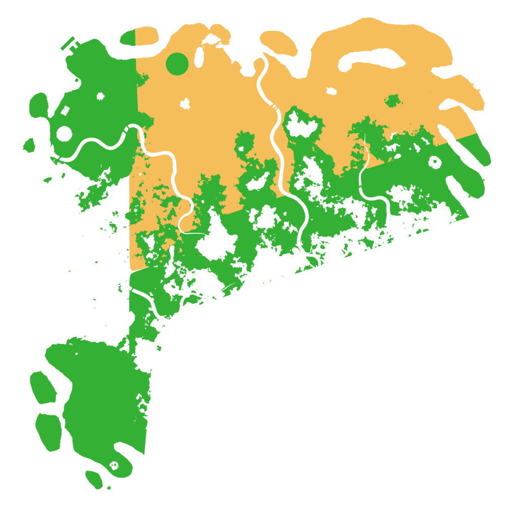 Biome Rust Map: Procedural Map, Size: 6000, Seed: 1452452