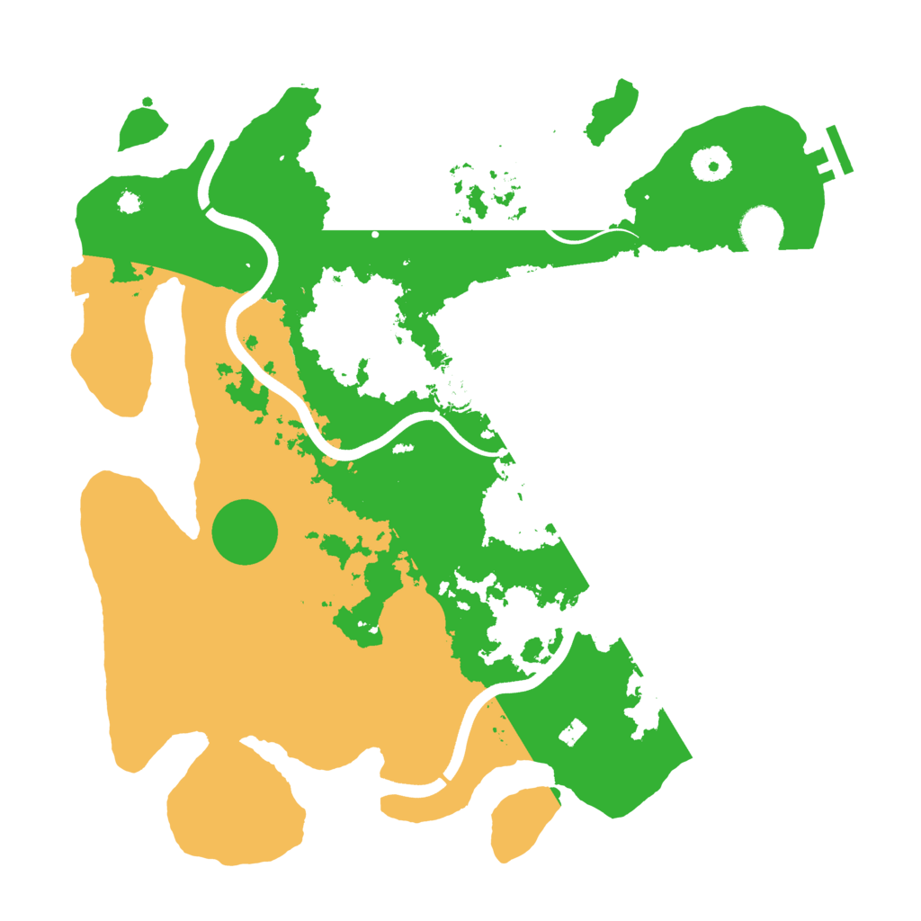 Biome Rust Map: Procedural Map, Size: 3700, Seed: 851062851