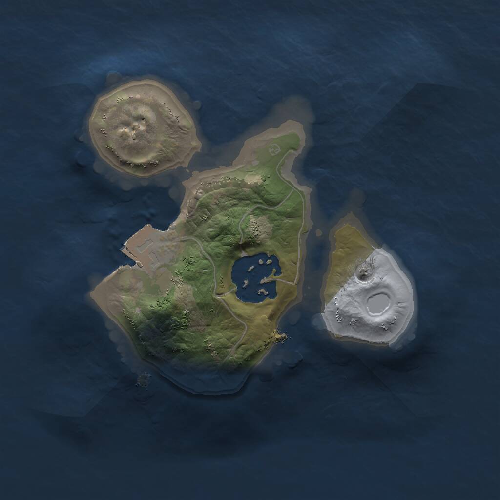Rust Map: Procedural Map, Size: 1500, Seed: 1803805859, 2 Monuments