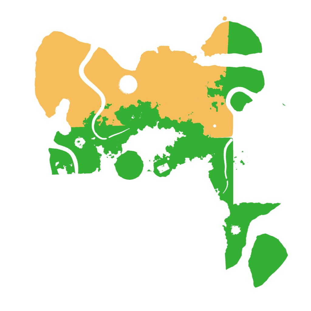 Biome Rust Map: Procedural Map, Size: 3000, Seed: 3576