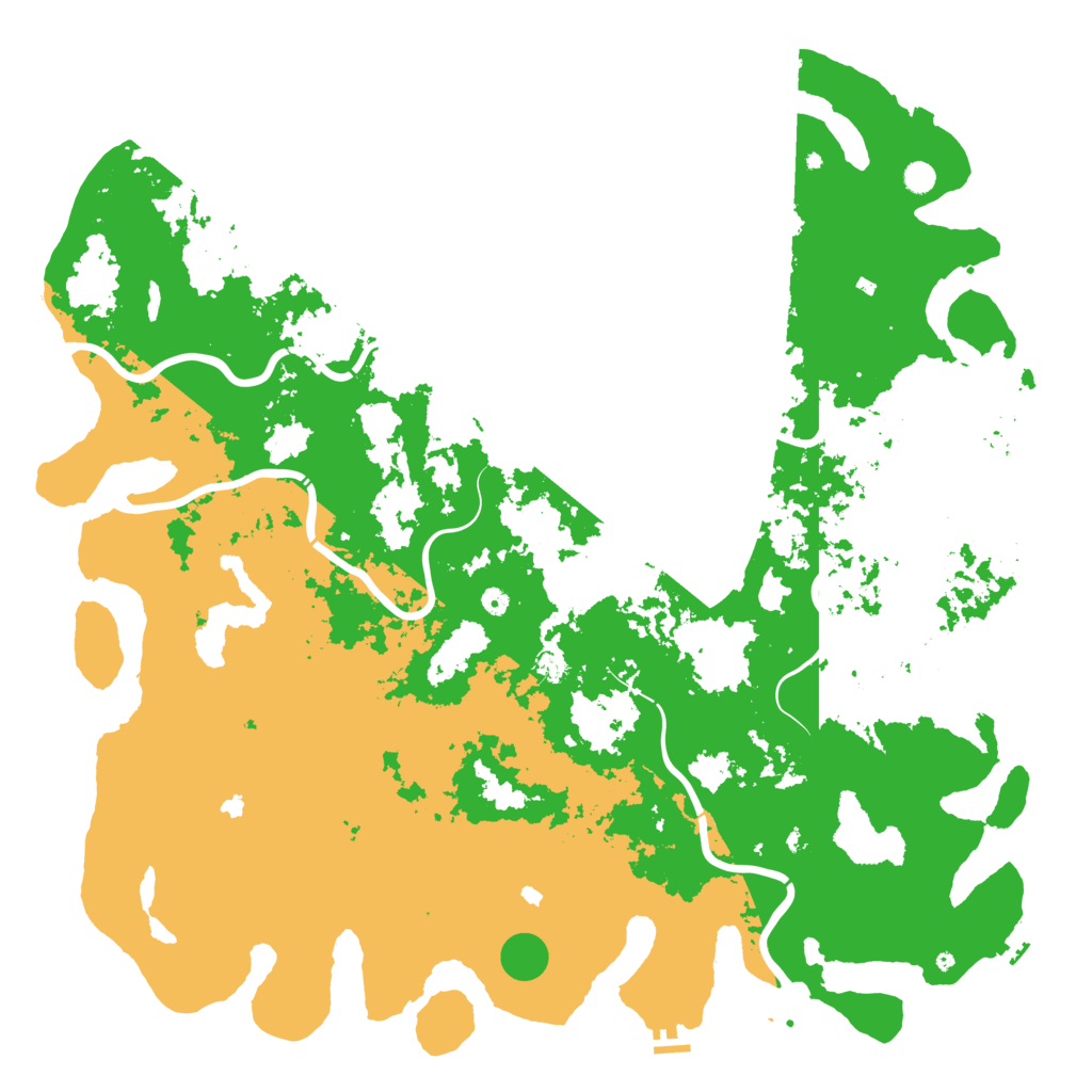 Biome Rust Map: Procedural Map, Size: 6000, Seed: 543536
