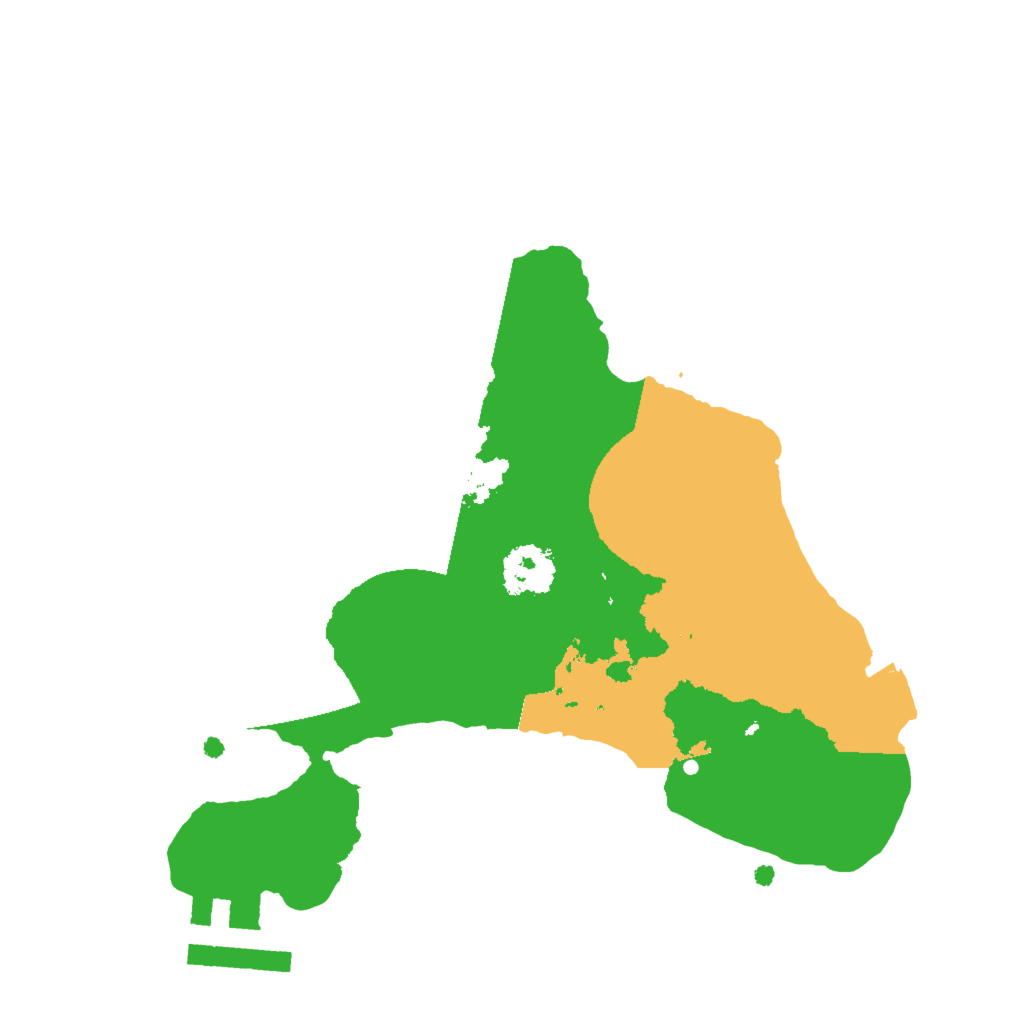 Biome Rust Map: Procedural Map, Size: 2000, Seed: 435636